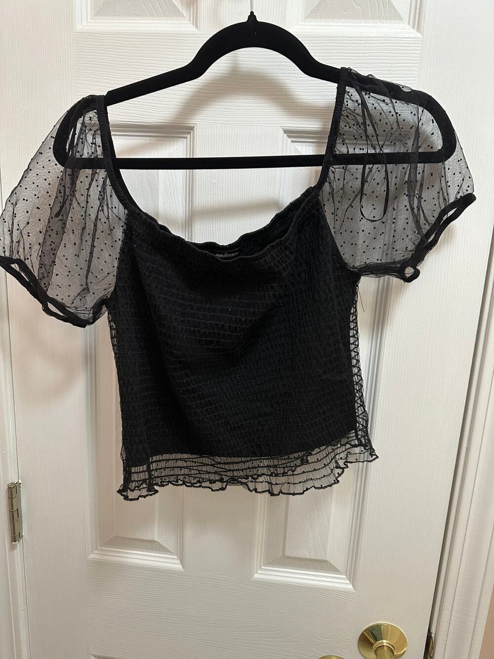 Ambiance Blouse Size Large in Black